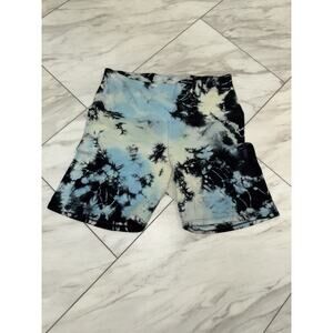 PINK Victoria's Secret Yoga Shorts Tie Dye Colorful Sport Activewear Size Medium